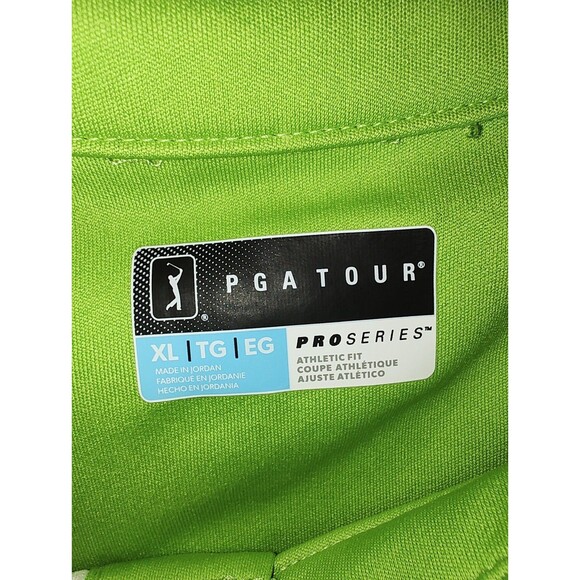 NEW PGA Tour Mens Polo Shirt Green Size XL Short Sleeve Polyester NWT Pro Series - Picture 5 of 13